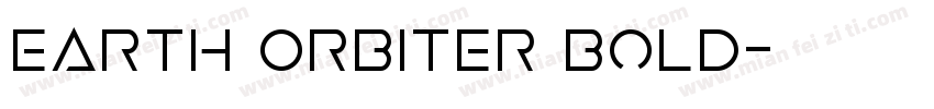 Earth Orbiter Bold字体转换